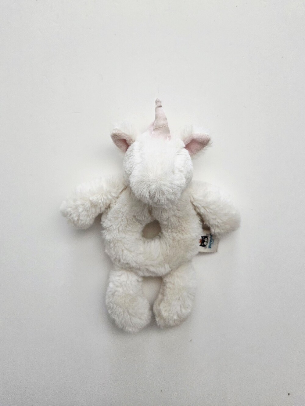 Jellycat Plush Unicorn Ring Rattle Toy